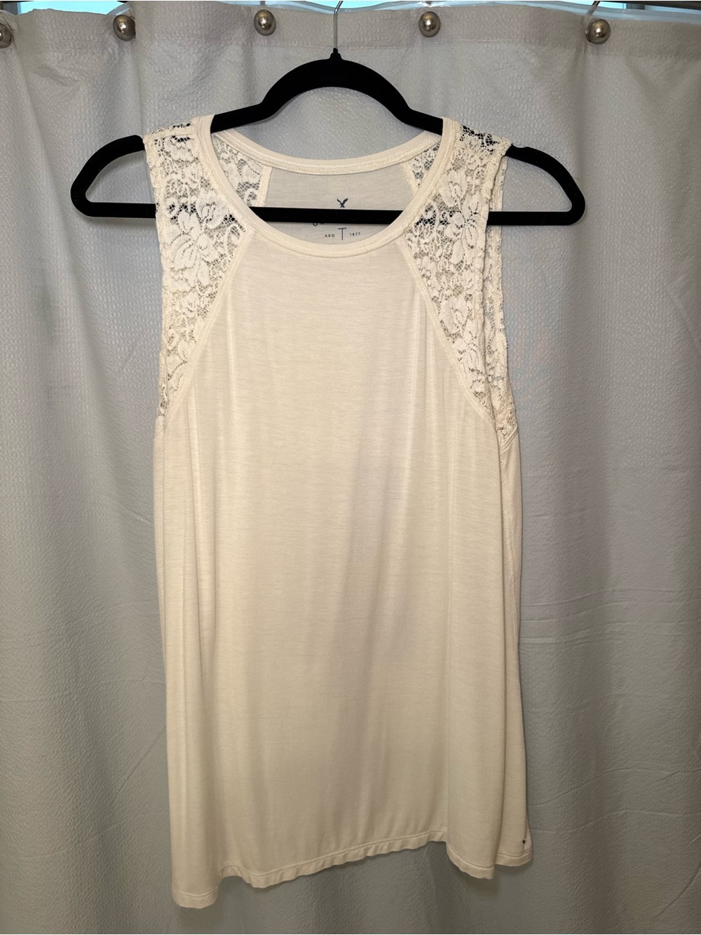 AE Lace-Trim Sleeveless Tank Top